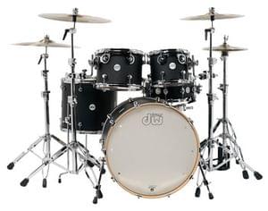 DW DDLM2215BL Design 5Pc BD22 Black Satin Drum Set